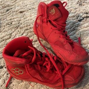 Red RUDIS Wrestling Shoes Size 1 Little Kids